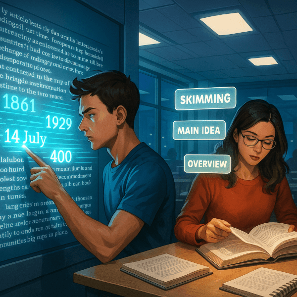 تکنیک های skimmin and scanning در ریدینگ